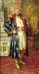Retrato de Feodor Chaliapin (1873-1938) como Boris Godunov (1551-1605) 1916